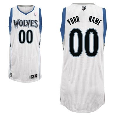 Minnesota Timberwolves Home Custom Big And Tall Jersey - White