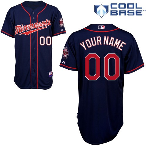 Minnesota Twins Alt Custom Big And Tall Jersey - Navy Blue