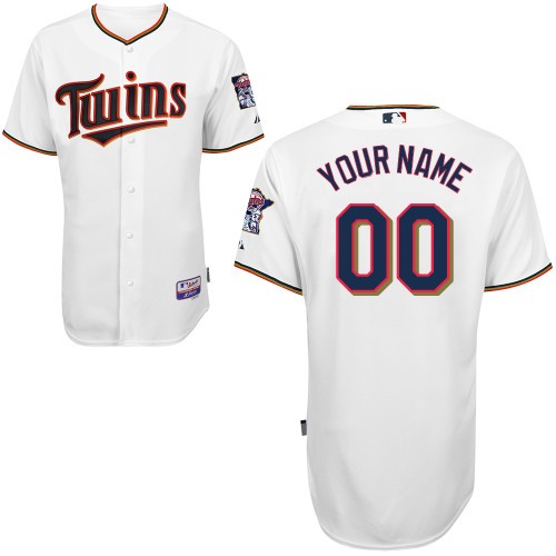 Minnesota Twins Home Custom Big And Tall Jersey - White