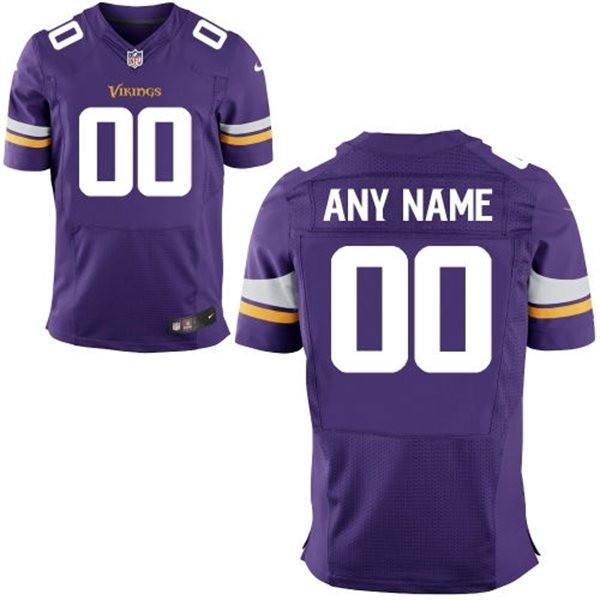 Minnesota Vikings Custom Big And Tall Jersey - Purple