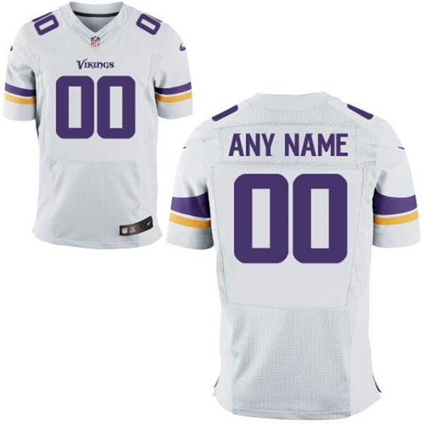 Minnesota Vikings Custom Big And Tall Jersey - White