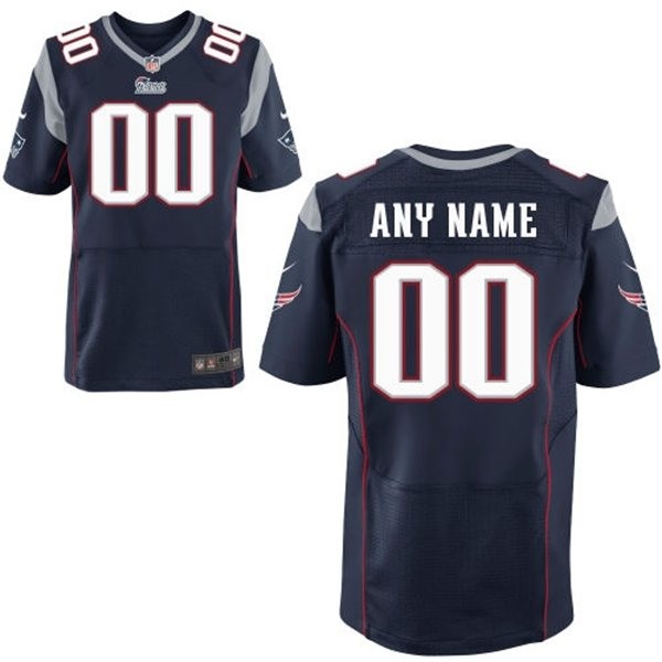 New England Patriots Custom Big And Tall Jersey - Nautical Blue