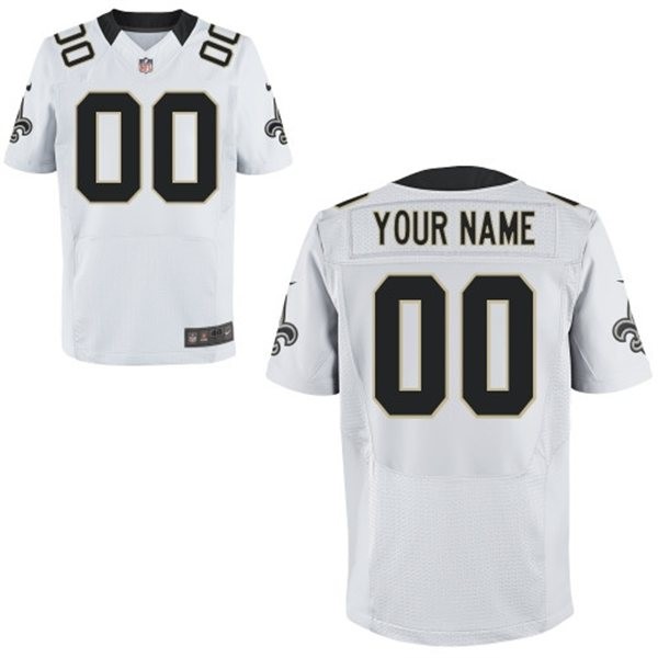 New Orleans Saints Custom Big And Tall Jersey - White