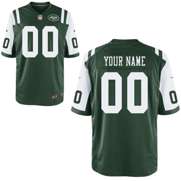 New York Jets Custom Big And Tall Jersey - Green