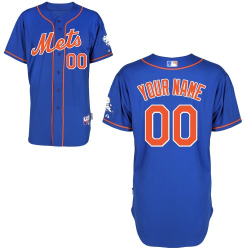 New York Mets Alt Custom Mets Big And Tall Jersey - Blue