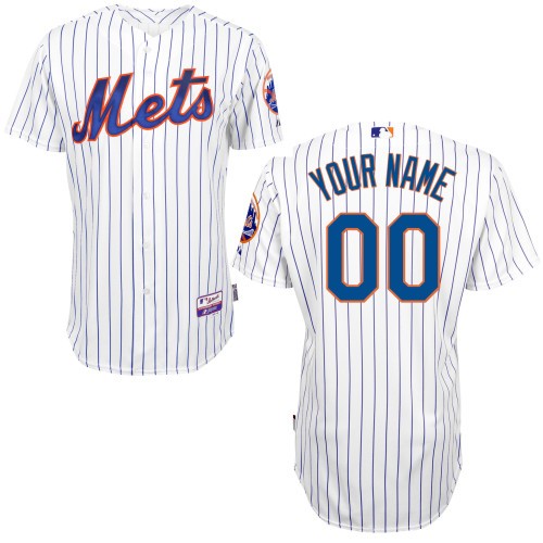 New York Mets Home Custom Big And Tall Jersey - White