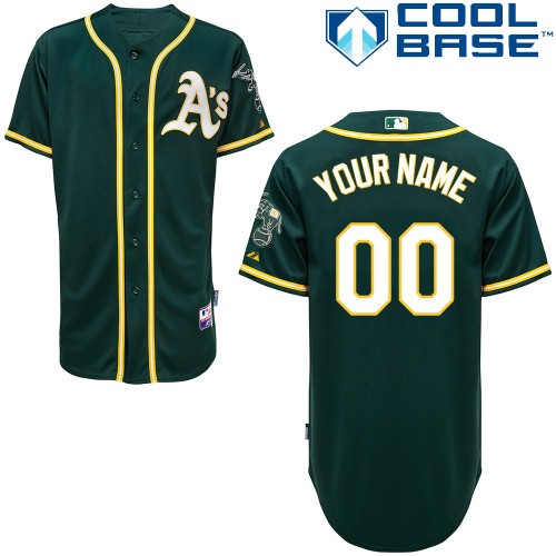 Oakland Athletics Alt Custom Big And Tall Jersey - Green