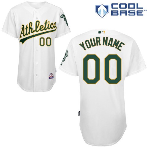 Oakland Athletics Home Custom Big And Tall Jersey - White