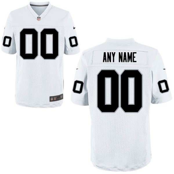 Oakland Raiders Custom Big And Tall Jersey - White