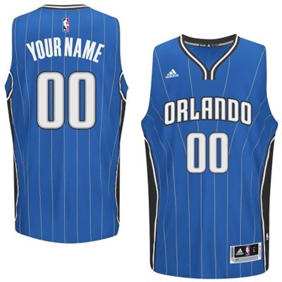 Orlando Magic Road Custom Big And Tall Jersey - Blue