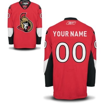 Ottawa Senators Home Big And Tall Custom Jersey - Red