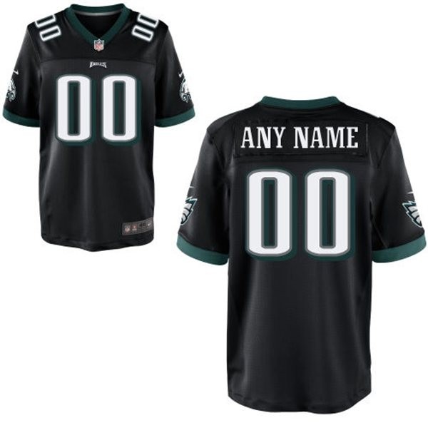 Philadelphia Eagles Custom Big And Tall Jersey - Black