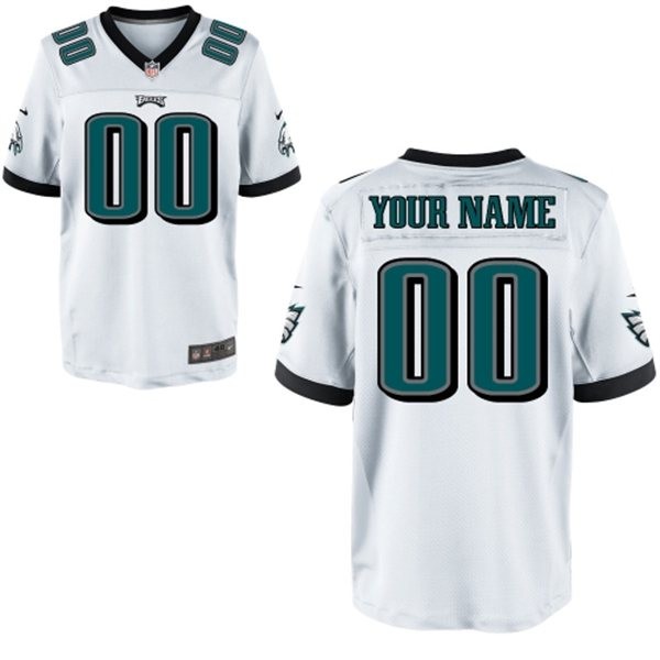 Philadelphia Eagles Custom Big And Tall Jersey - White