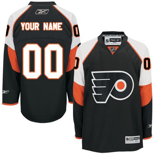 Philadelphia Flyers Alternate Big And Tall Custom Jersey - Black