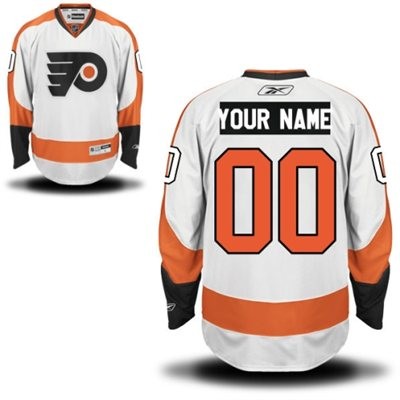 Philadelphia Flyers Road Big And Tall Custom Jersey - White