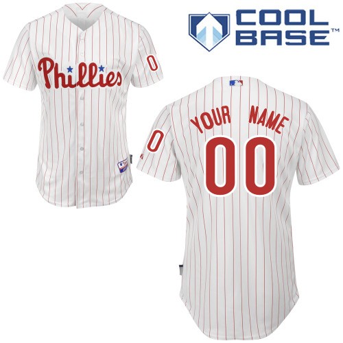 Philadelphia Phillies Home Custom Big And Tall Jersey - White