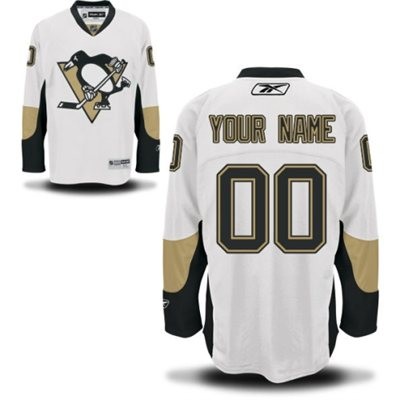 Pittsburgh Penguins Road Big And Tall Custom Jersey - White