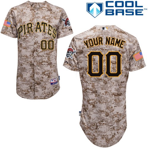 Pittsburgh Pirates Alt Custom Big And Tall Jersey - Camo