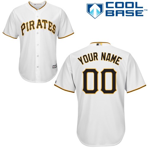 Pittsburgh Pirates Alt Custom Big And Tall Jersey - White