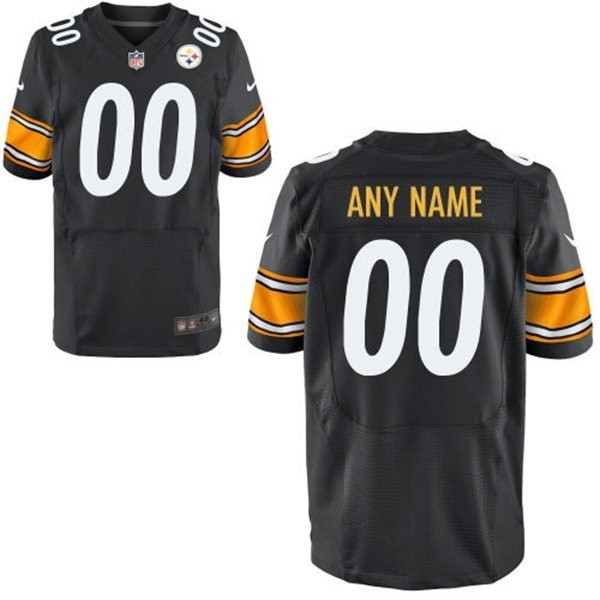 Pittsburgh Steelers Custom Big And Tall Jersey - Black