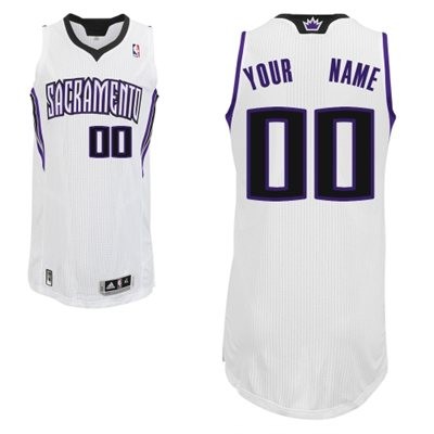 Sacramento Kings Home Custom Big And Tall Jersey - White