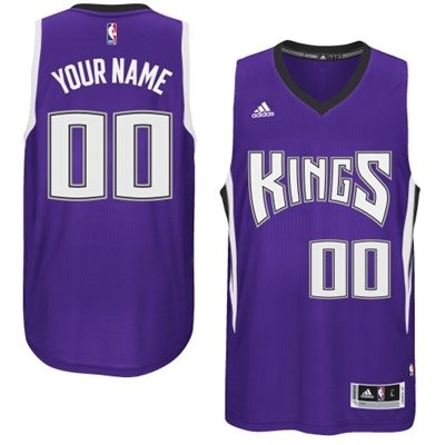 Sacramento Kings Road Custom Big And Tall Jersey - Purple