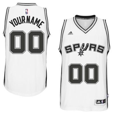 San Antonio Spurs Home Custom Big And Tall Jersey - White