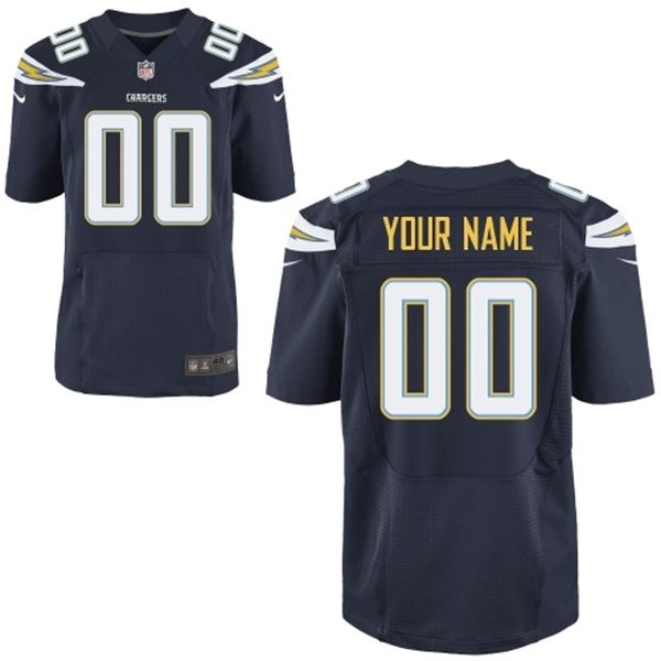 San Diego Chargers Custom Big And Tall Jersey - Navy Blue