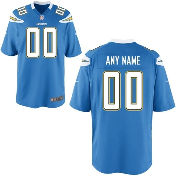 San Diego Chargers Custom Big And Tall Jersey - Powder Blue