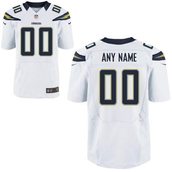 San Diego Chargers Custom Big And Tall Jersey - White