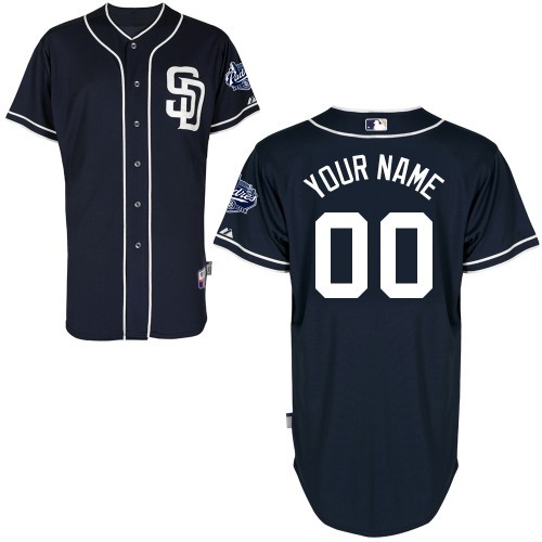 San Diego Padres Alt Custom Big And Tall Jersey - Midnight Blue