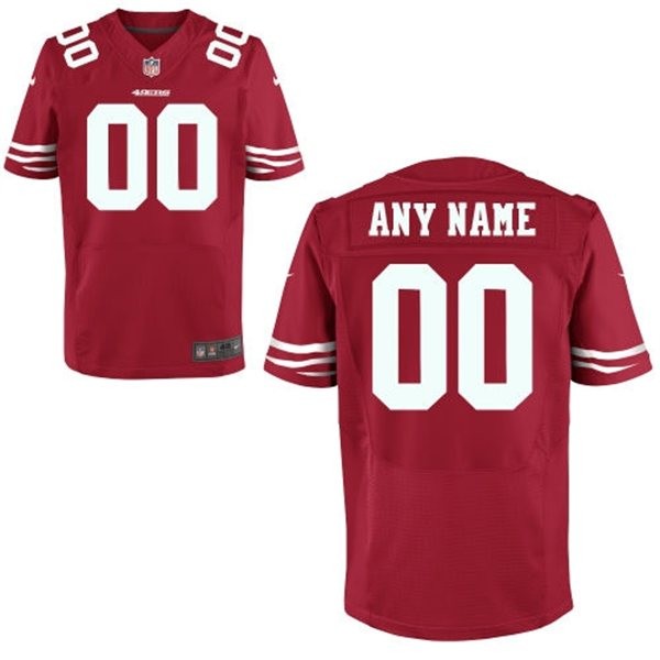 San Francisco 49ers Custom Big And Tall Jersey - Red