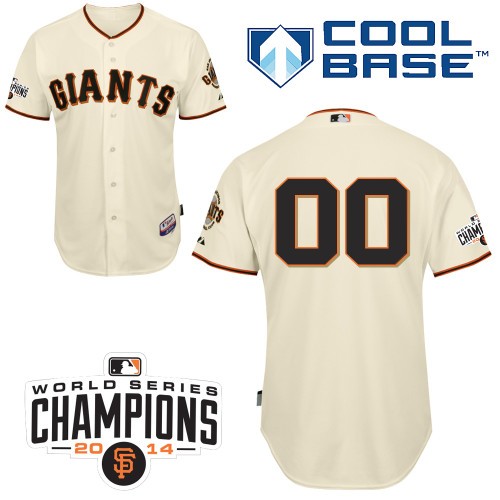 San Francisco Giants Home Custom Champions Big And Tall Jersey - White