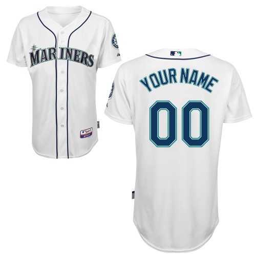 Seattle Mariners Home Custom Big And Tall Jersey - White