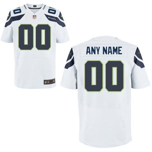 Seattle Seahawks Custom Big And Tall Jersey - White