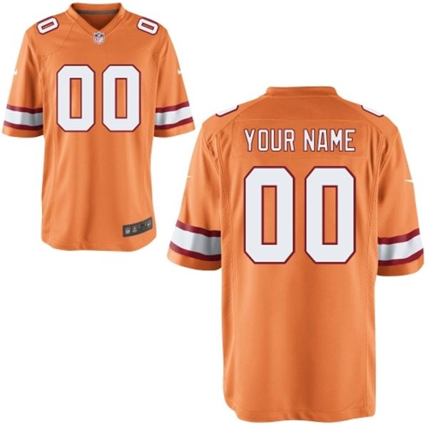 Tampa Bay Buccaneers Custom Throwback Big And Tall Jersey - Orange