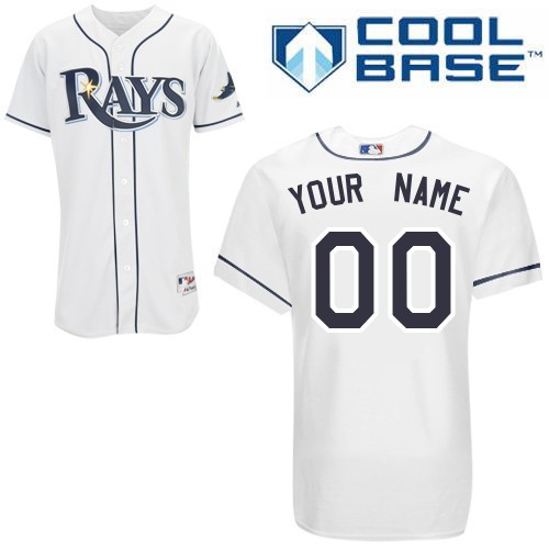 Tampa Bay Rays Home Custom Big And Tall Jersey - White