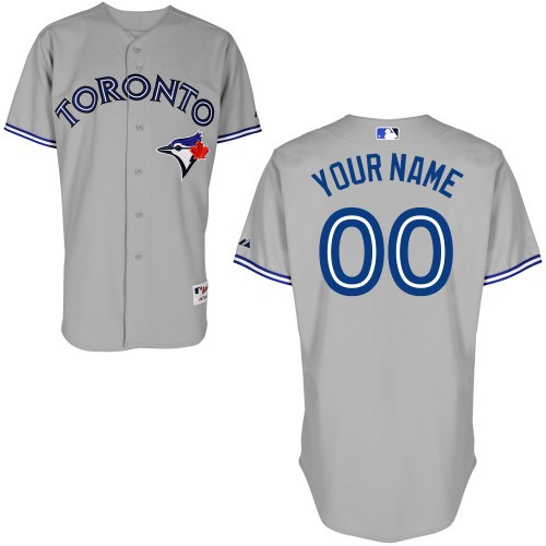 Toronto Blue Jays Away Custom Big And Tall Jersey - Gray