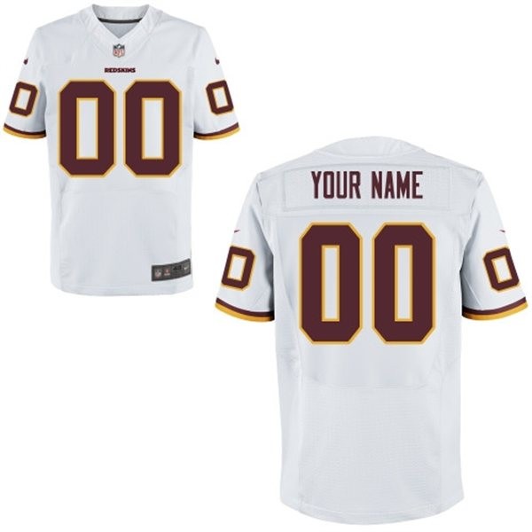 Washington Redskins Custom Big And Tall Jersey - White