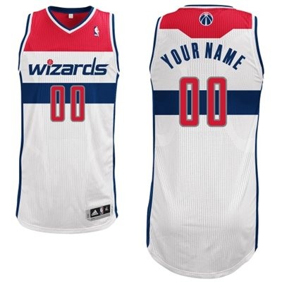 Washington Wizards Home Custom Big And Tall Jersey - White