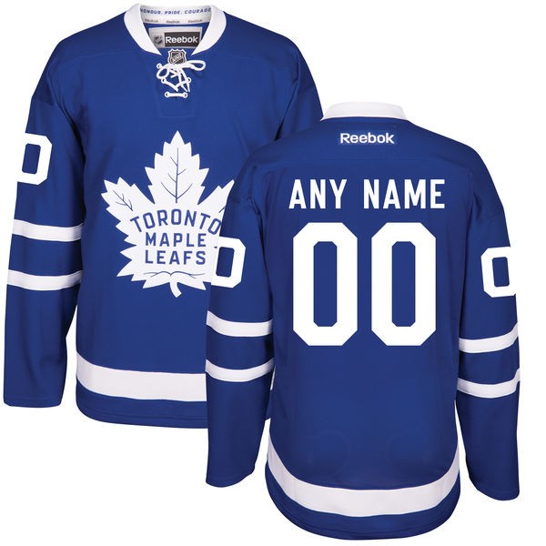 2016 Toronto Maple Leafs Home Big And Tall Custom Reebok Jersey - Blue