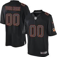 Cincinnati Bengals Custom Big And Tall Jersey - Blackout