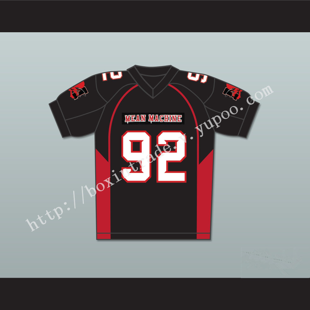 Joey Diaz 92 Anthony &Big Tony& Cobianco Mean Machine Convicts Football Jersey Includes Patches