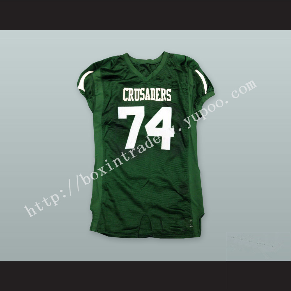 The Blind Side Michael Oher 74 Crusaders High School Football Jersey