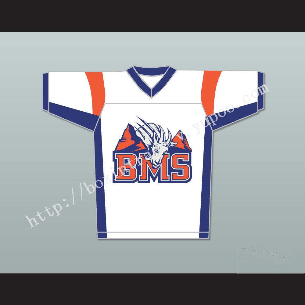 Thad Castle 54 Blue Mountain State Goats Football Jersey Stitch Sewn White