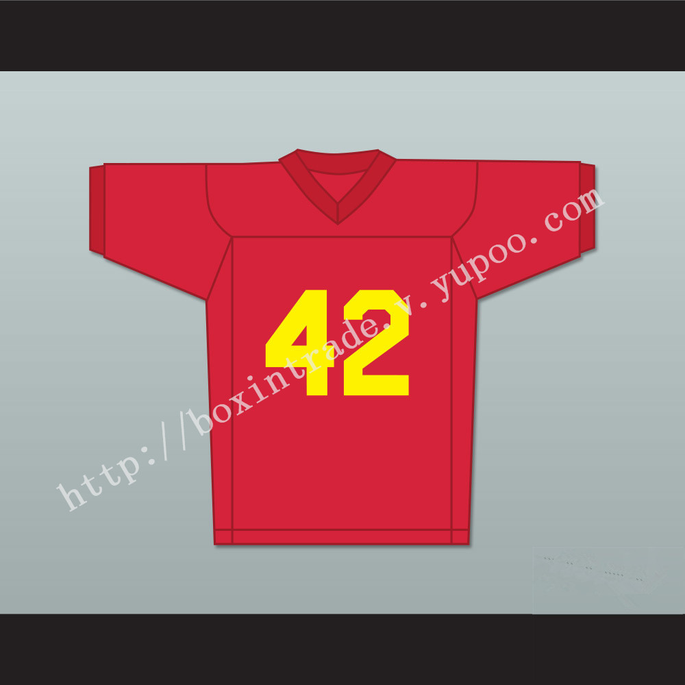 Ricky Baker 42 Red Football Jersey Boyz n the Hood