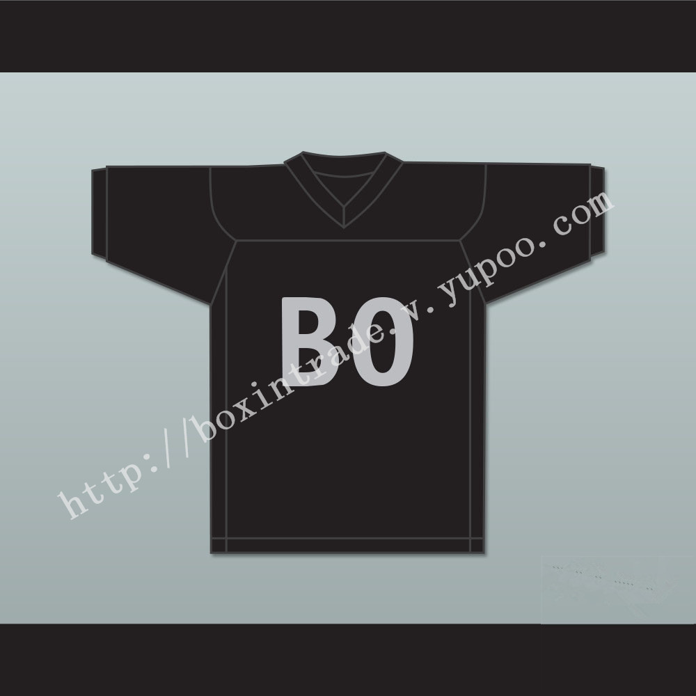 Bo Jackson 34 BO Black Football Jersey Sesame Street