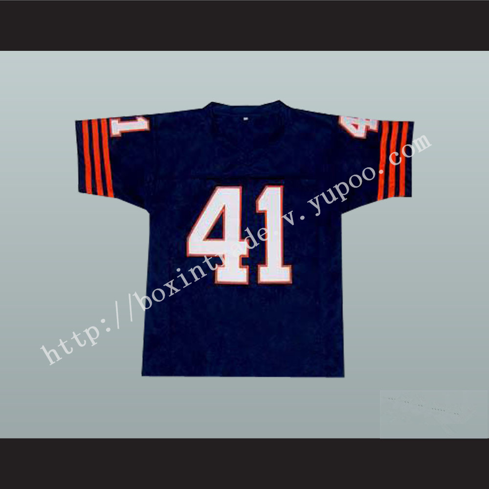 Brian's Song Movie Brian Piccolo 41 Chicago Football Jersey Dark Blue