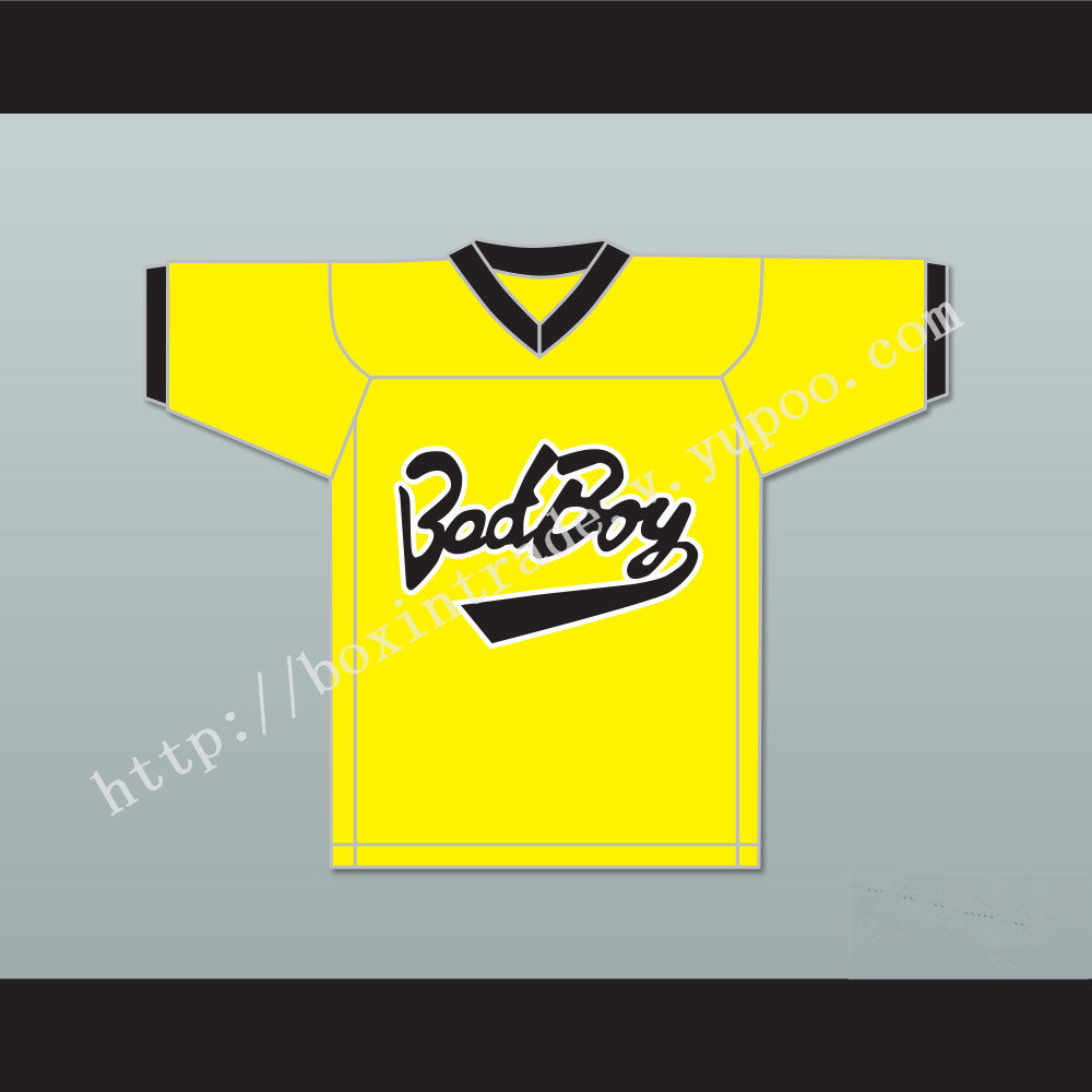 Biggie Smalls 10 Bad Boy Yellow Football Jersey