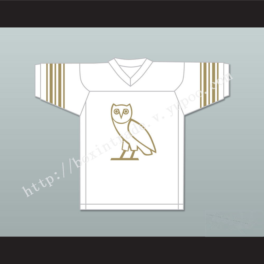 Drake 9 OVO White Football Jersey